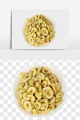 好美味的香蕉片设计元素图片
