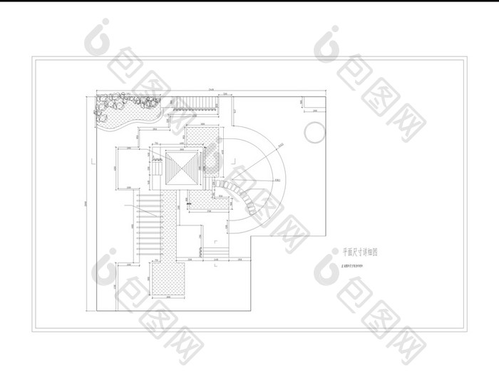 CAD景观设计屋顶小花园施工图