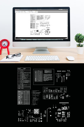 CAD灯具家电图库