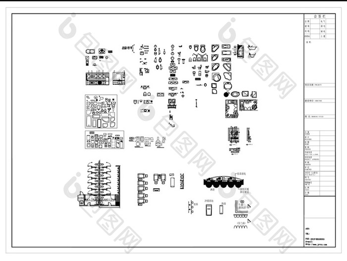 CAD厨卫洁具图库