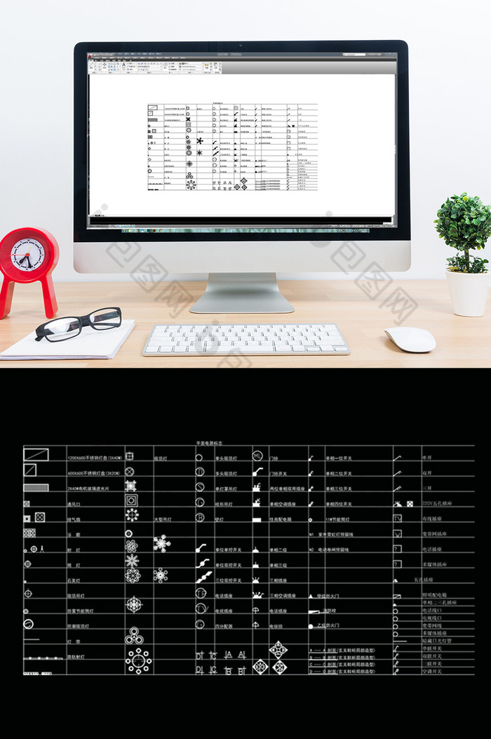 CAD灯具图例模块图片图片