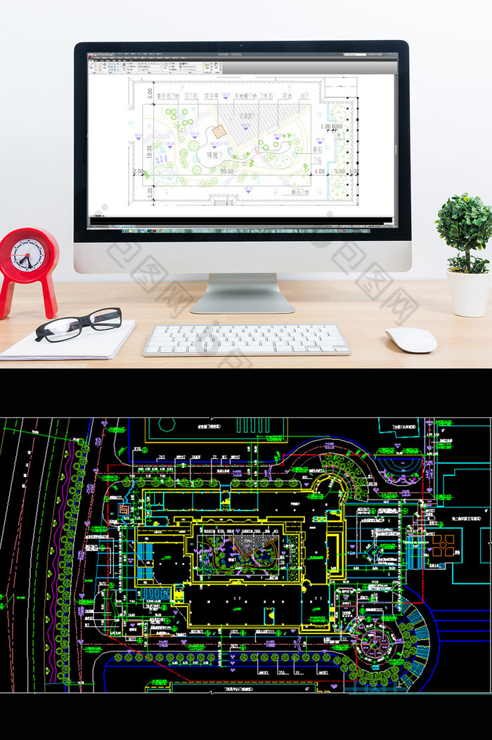 学校的景观设计施工图CAD图片图片
