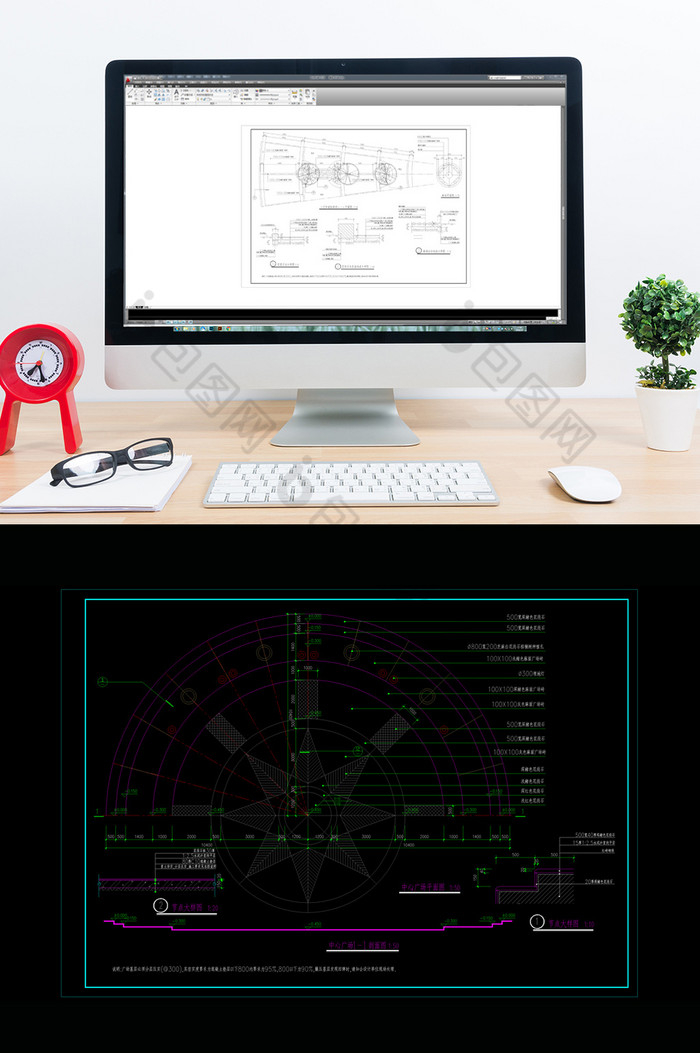 CAD景观设计广场设计施工图图片图片