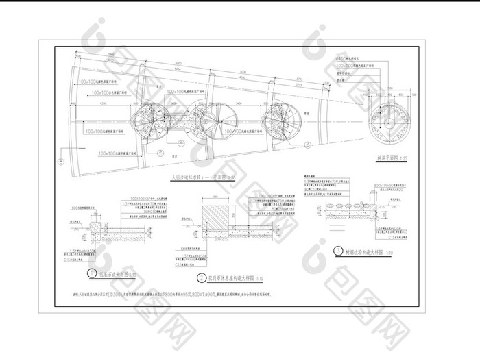 CAD景观设计广场设计施工图
