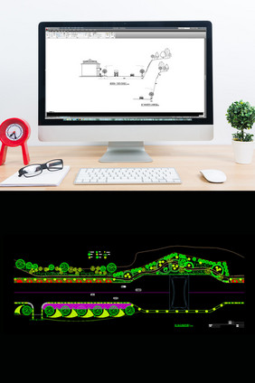大道绿化景观设计CAD施工图