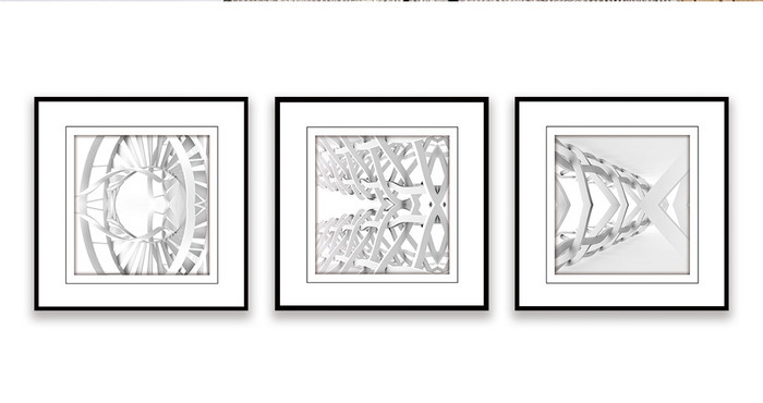 抽象简约现代几何过道工业创意装饰画