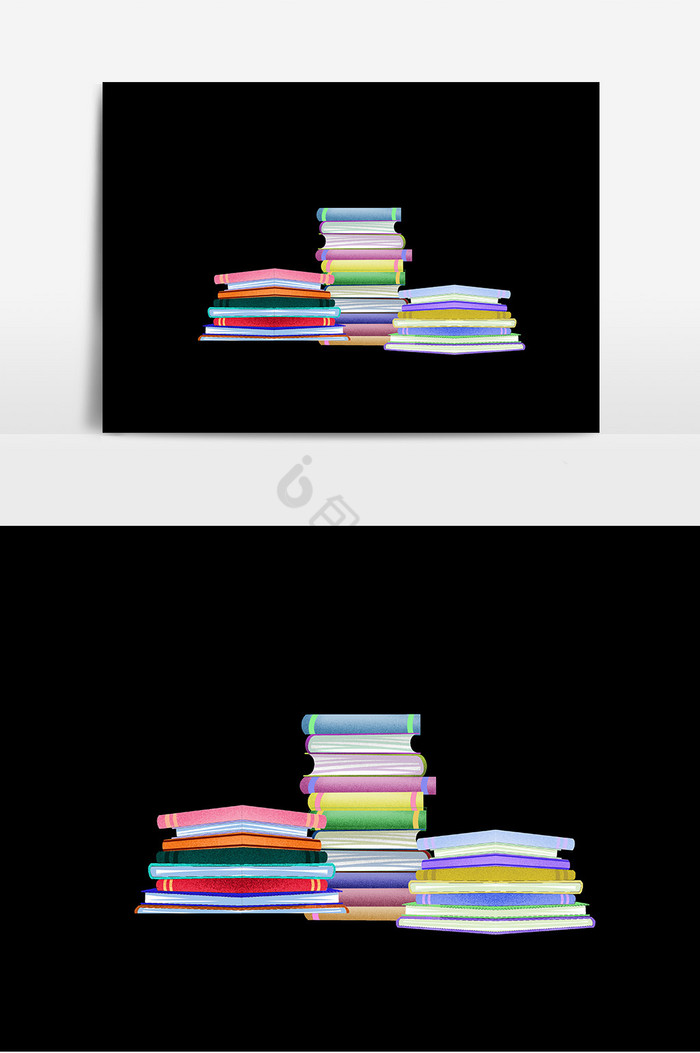 彩色学生用品书籍图片