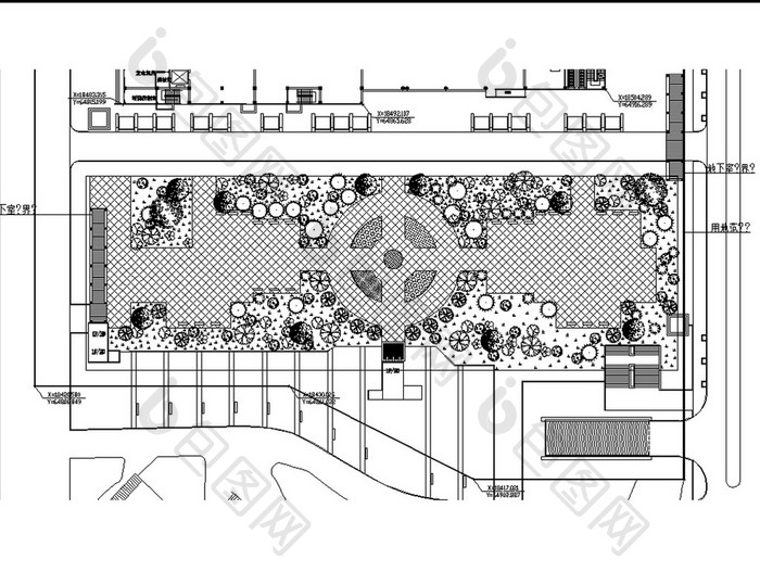 CAD广场景观设计方案图
