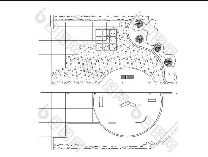 绿地绿化景观设计图CAD