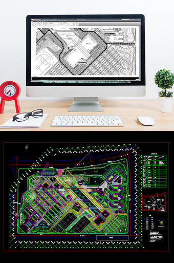 大学校园景观设计总图CAD图片