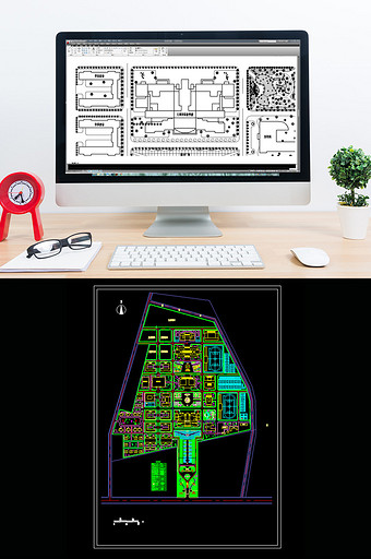 大学校园CAD绿化景观设计图纸图片