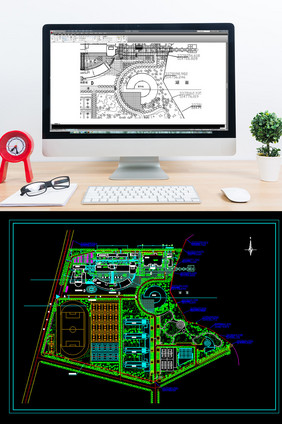 CAD景观设计大学方案图