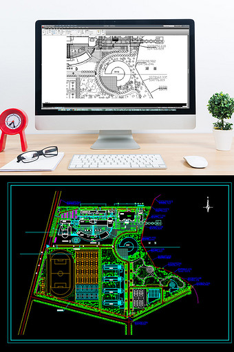 CAD景观设计大学方案图图片