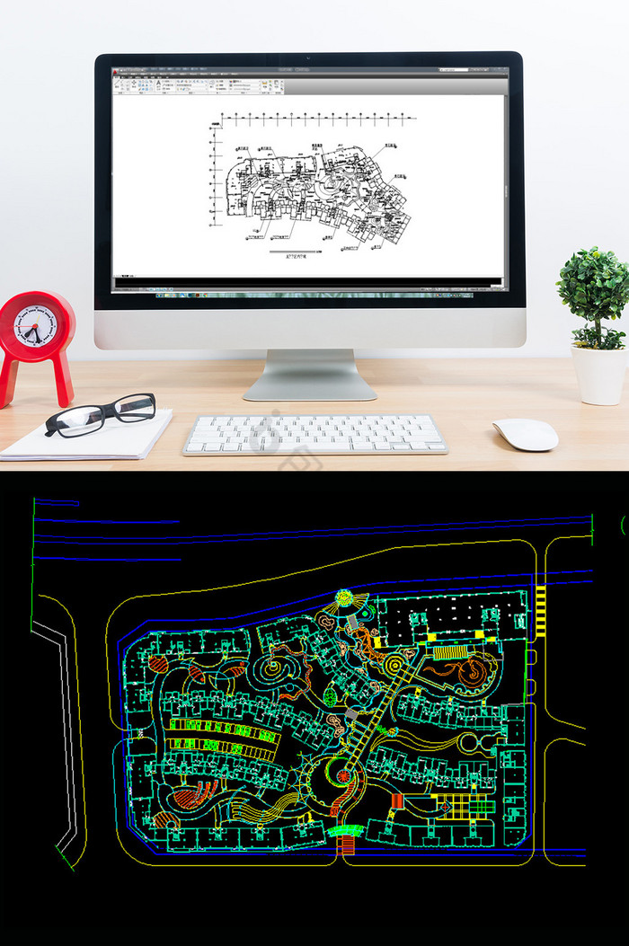 CAD景观设计景区施工图图片