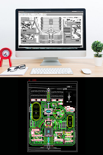 CAD景观设计校园方案图片