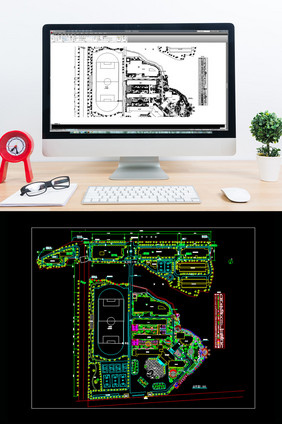 学校景观设计的设计方案图CAD