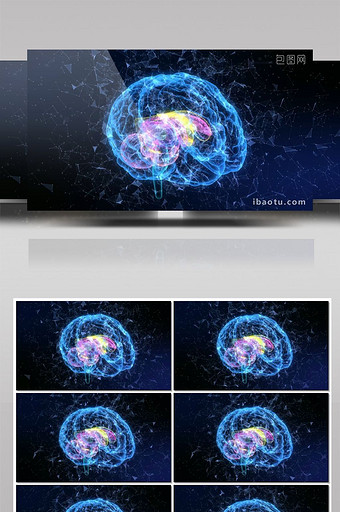 4K科技AI智能大脑图片