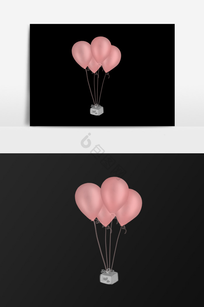 银色情人节气球图片