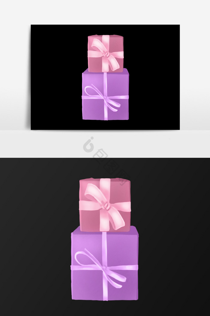 银色情人节礼物盒图片
