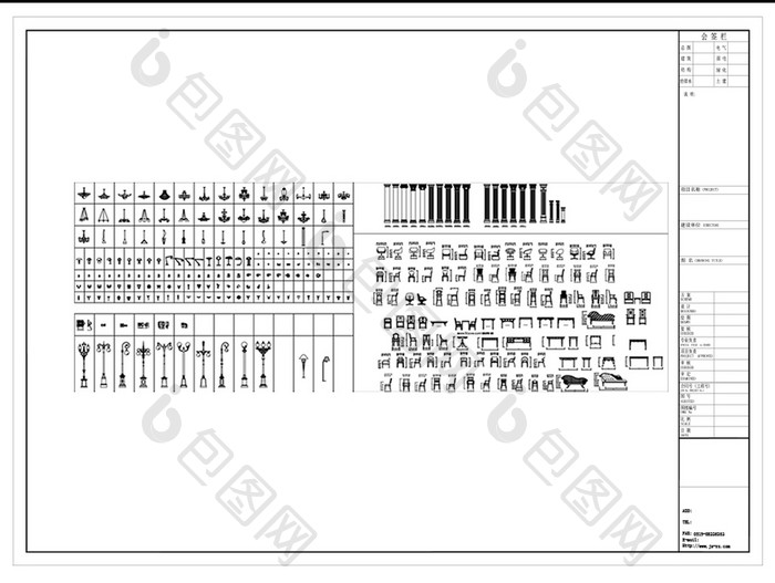 CAD室内平立面家具模型