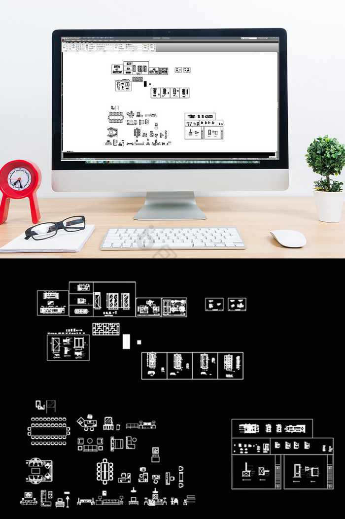 CAD平面家具模块图片