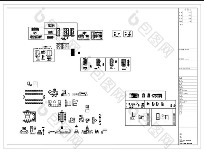 CAD平面家具模块