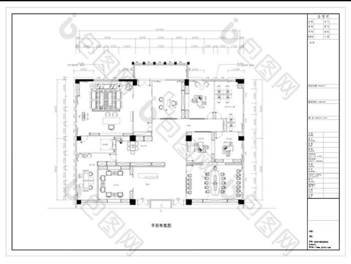 平面布置CAD施工图