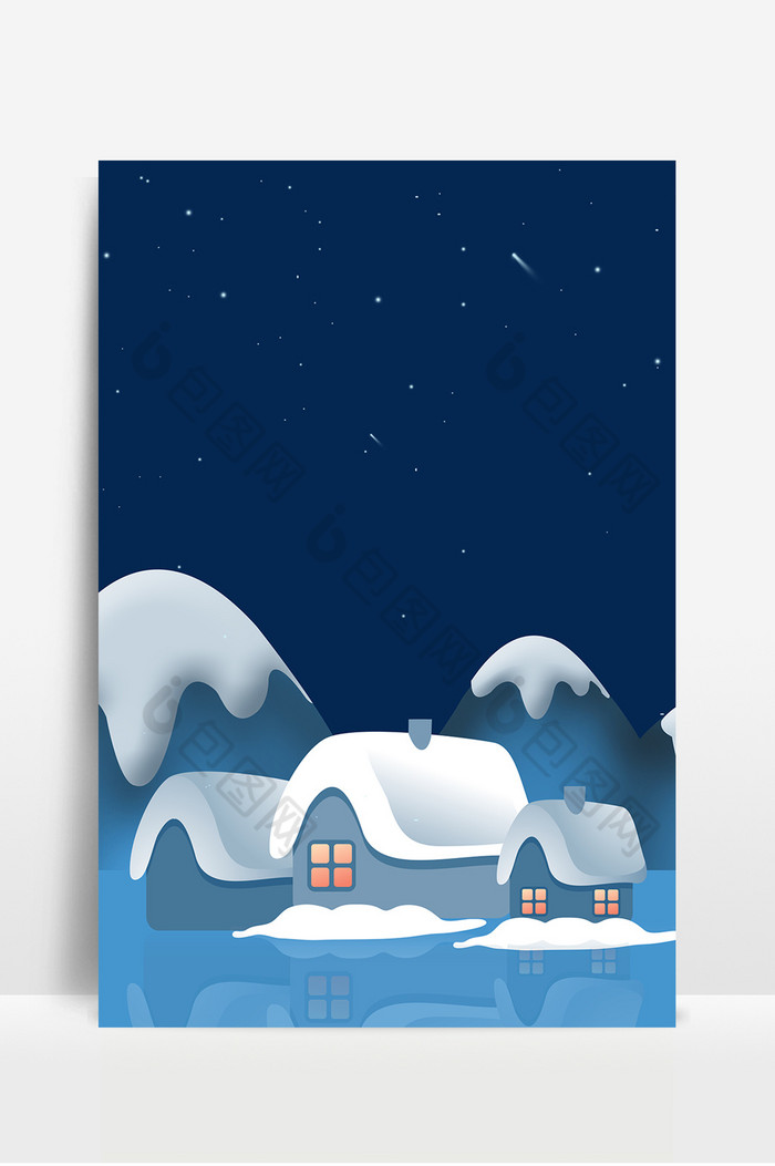 冬季村庄旅游风景广告图片图片