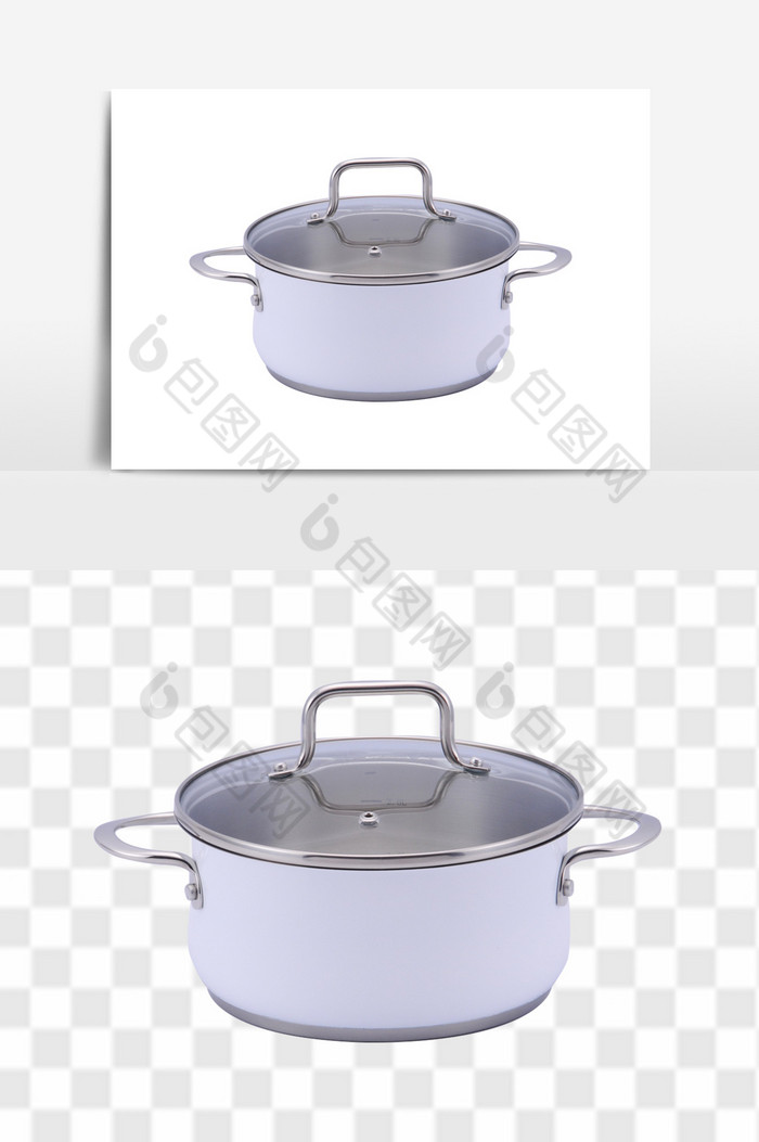 高清加厚不锈钢小容量汤锅图片图片
