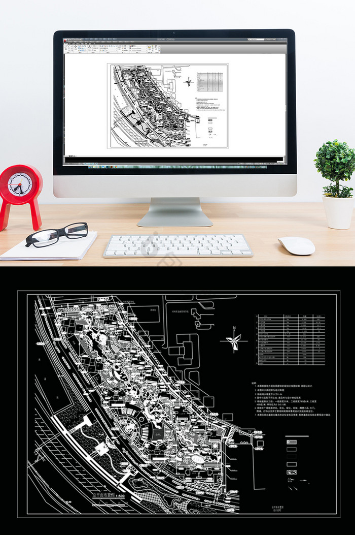 CAD小区户型建筑规划总平面规划图片