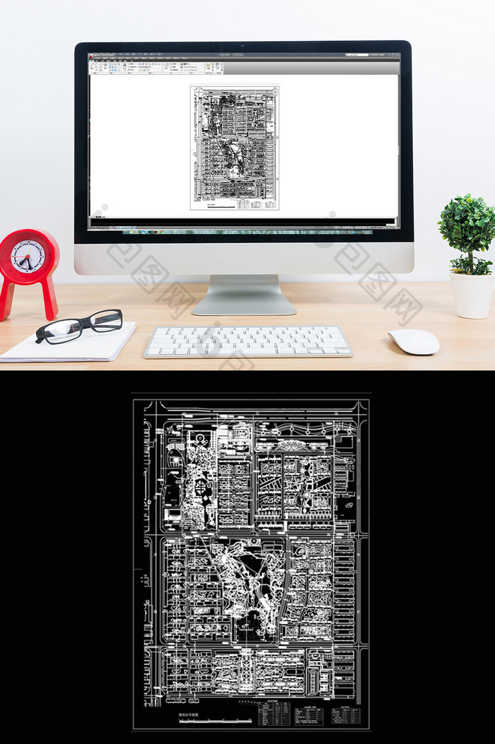 CAD大型社区楼盘建筑景观规划
