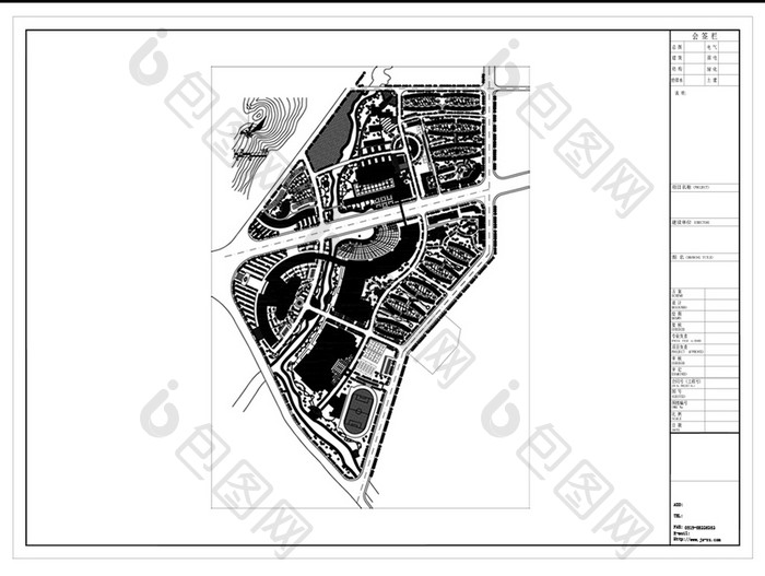 CAD小区楼盘建筑景观规划方案