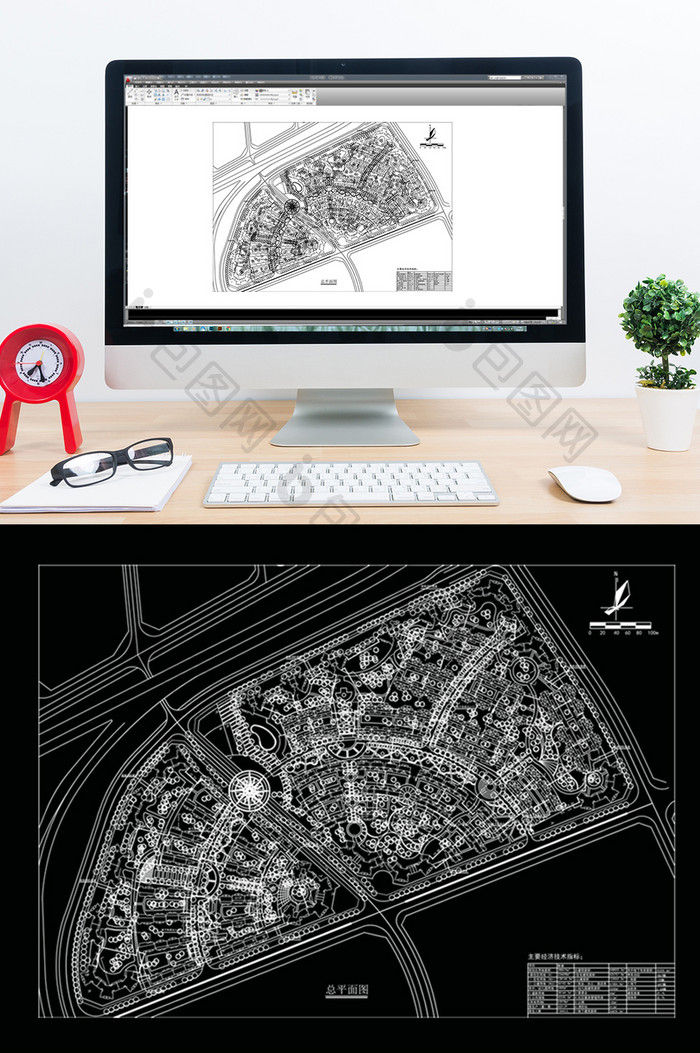 大型社区建筑景观规划设计CAD图纸