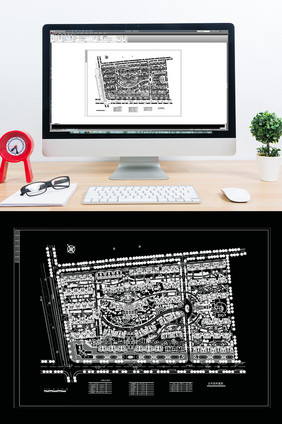 大型社区CAD整体建筑规划设计方案