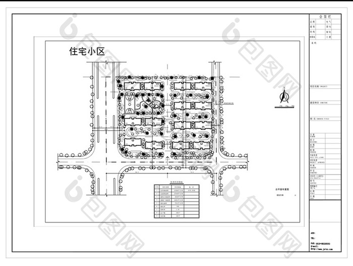 CAD住宅小区建筑规划设计