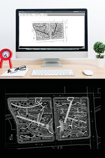小区户型建筑方案规划CAD图纸设计图片