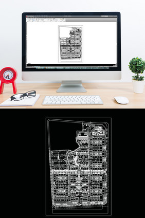 CAD小区楼盘建筑景观总平面规划设计