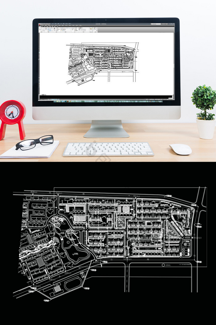 CAD住宅小区总平面图图片