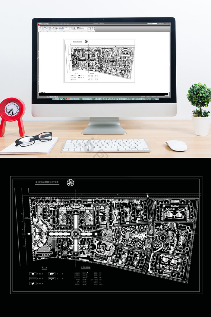 小区楼盘建筑景观CAD规划设计方案图片