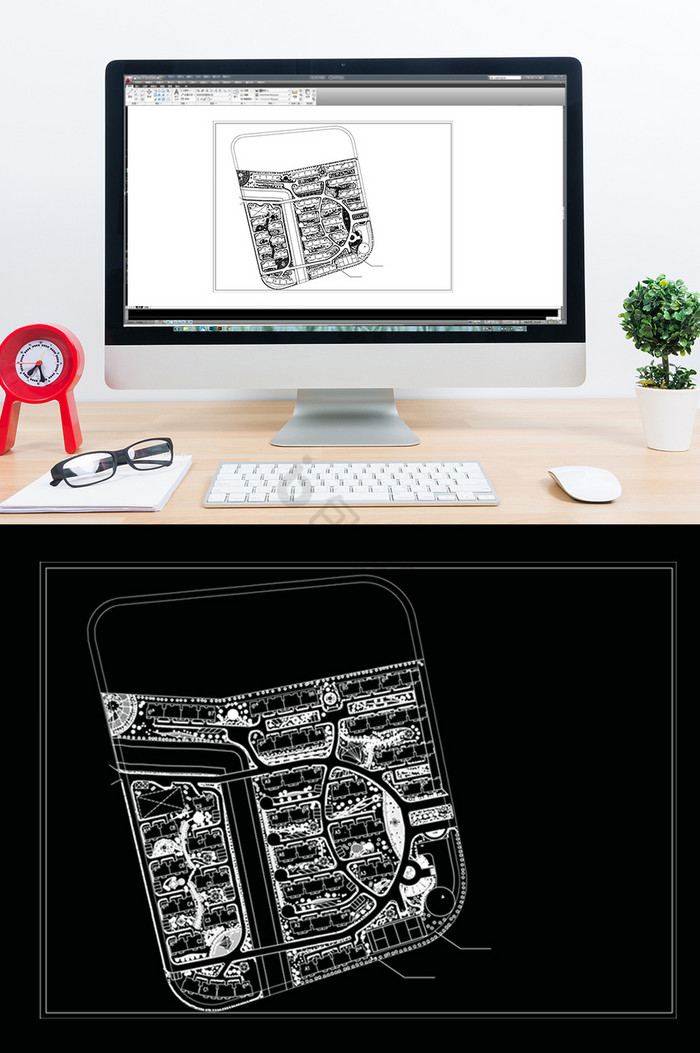 CAD小区建筑规划设计图图片