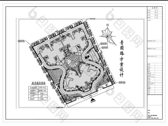 道路整体规划设计CAD方案