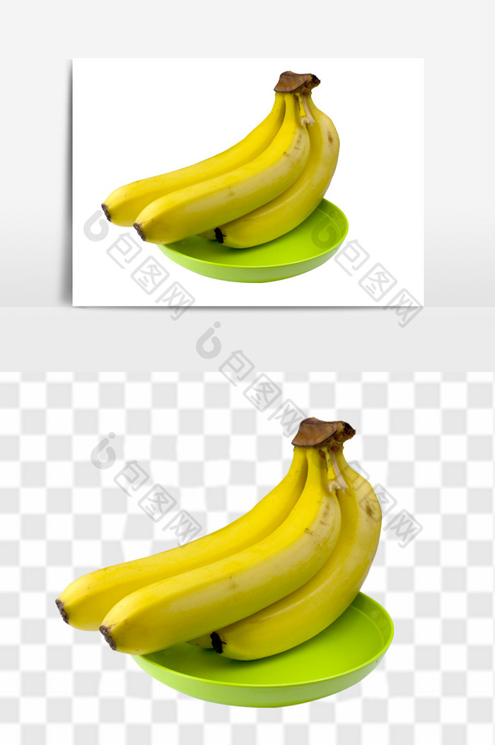 新鲜果盘香蕉元素