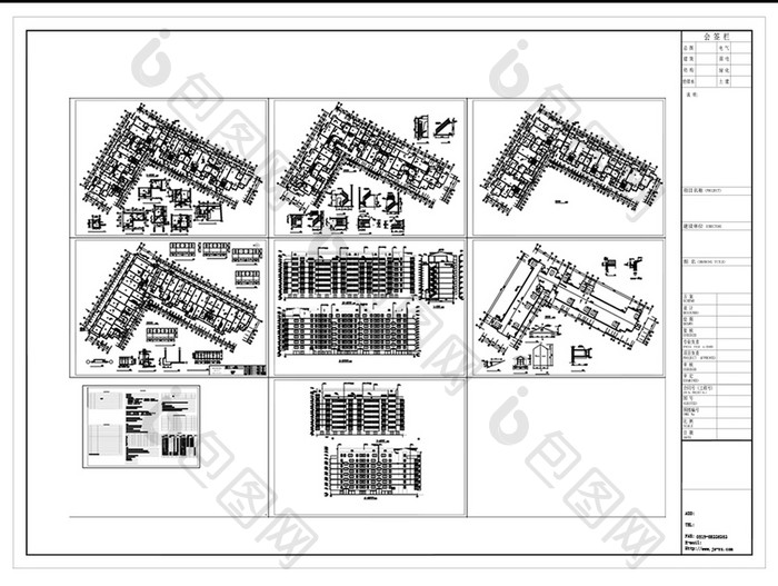 小区楼盘建筑设计规划方案CAD图纸