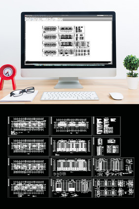 CAD小区建筑施工图