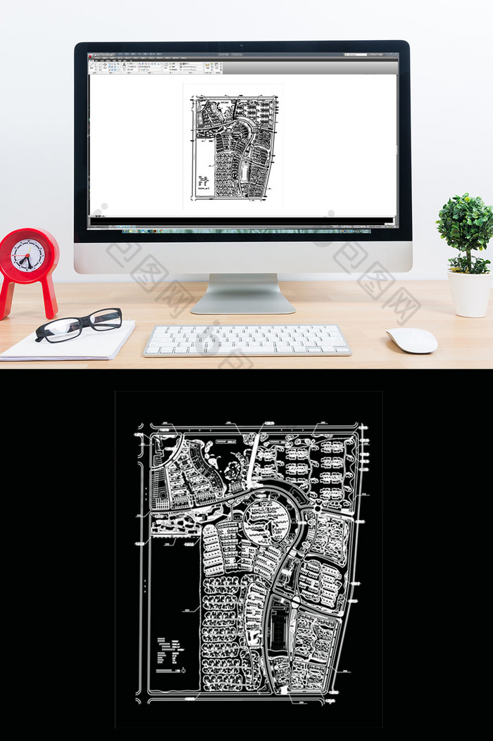 大型社区规划CAD平面方案