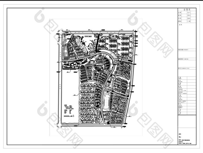 大型社区规划CAD平面方案