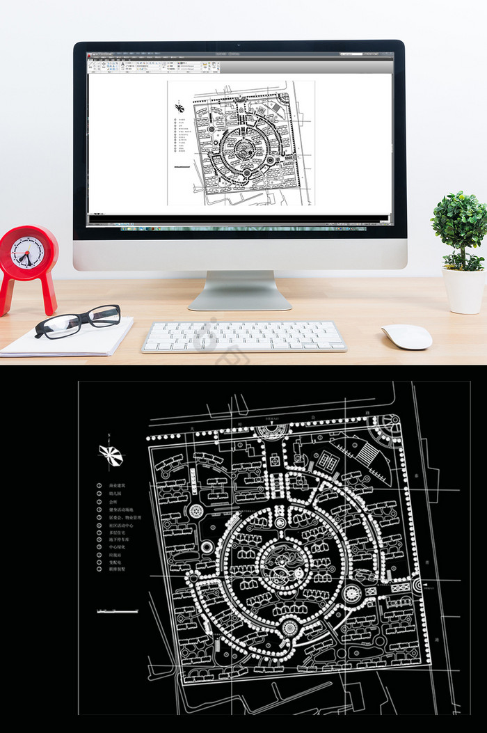 高档小区规划设计CAD图纸方案图片
