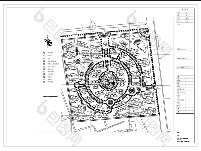 高档小区规划设计CAD图纸方案