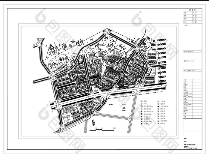 CAD小区建筑规划设计方案