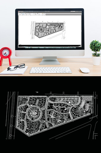 CAD小区建筑规划设计方案图图片